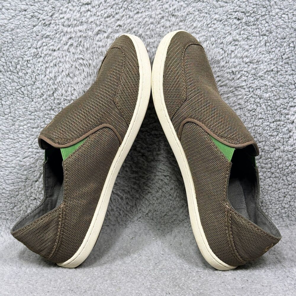 Olukai‎ Nohea Mesh Mens Size 9.5 Slip On Sneakers Mustang Lime Peel 10188-13AP - Picture 6 of 9
